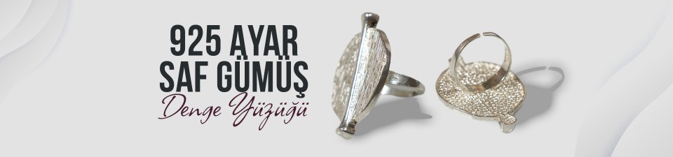 925 Ayar Saf Gümüş Denge Yüzüğü