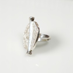 925 Ayar Saf Gümüş Denge Yüzüğü – Unisex Minimalist Tasarım